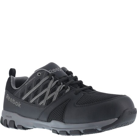 Reebok Sublite Work Athletic Shoe w Steel Toe  BlackGray, Size 7, Width Regular RB4016-M-07.0